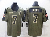 Nike Cowboys 7 Trevon Diggs Olive 2021 Salute To Service Limited Jersey Dzhi,baseball caps,new era cap wholesale,wholesale hats